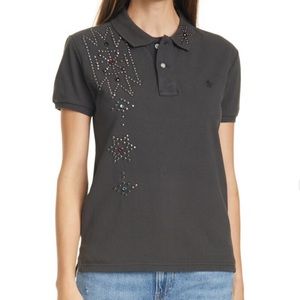 NWT Polo Ralph Lauren Studded Pique Polo